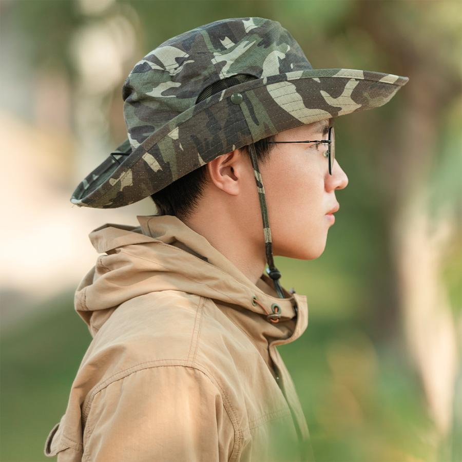 値下げ不可。フラットヘッドサファリハットブラック2サイズ ROCKBROS 【廃盤につき在庫限り】サファリハット メンズ レディース