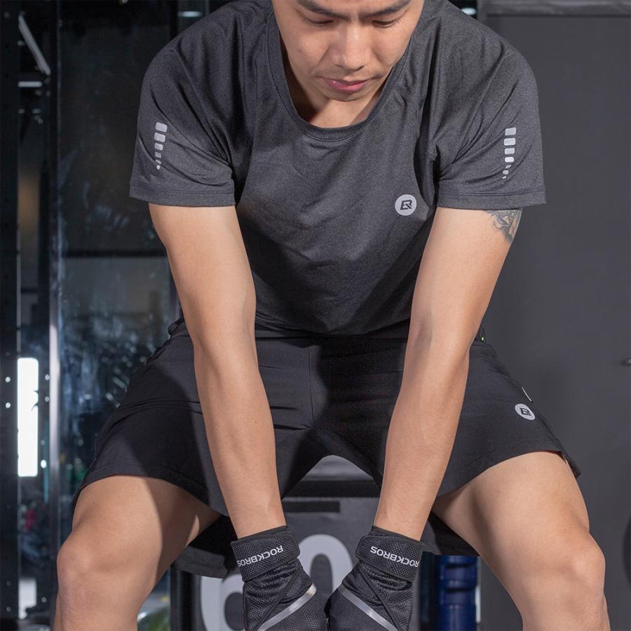 ROCKBROS スポーツインナー 半袖 シャツ コンプレッションウェア
