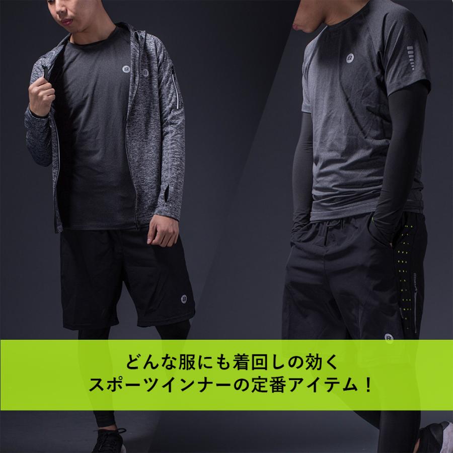 ROCKBROS スポーツインナー 半袖 シャツ コンプレッションウェア