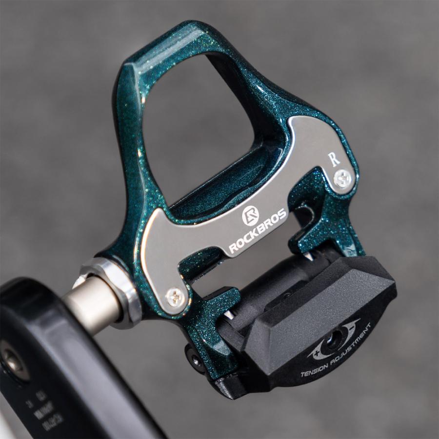 ROCKBROS 自転車 ビンディングペダル SPD-SLシューズ対応 互換 9