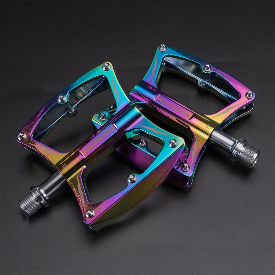 ROCKBROS 自転車 ペダル フラット オイルスリック 9/16インチ