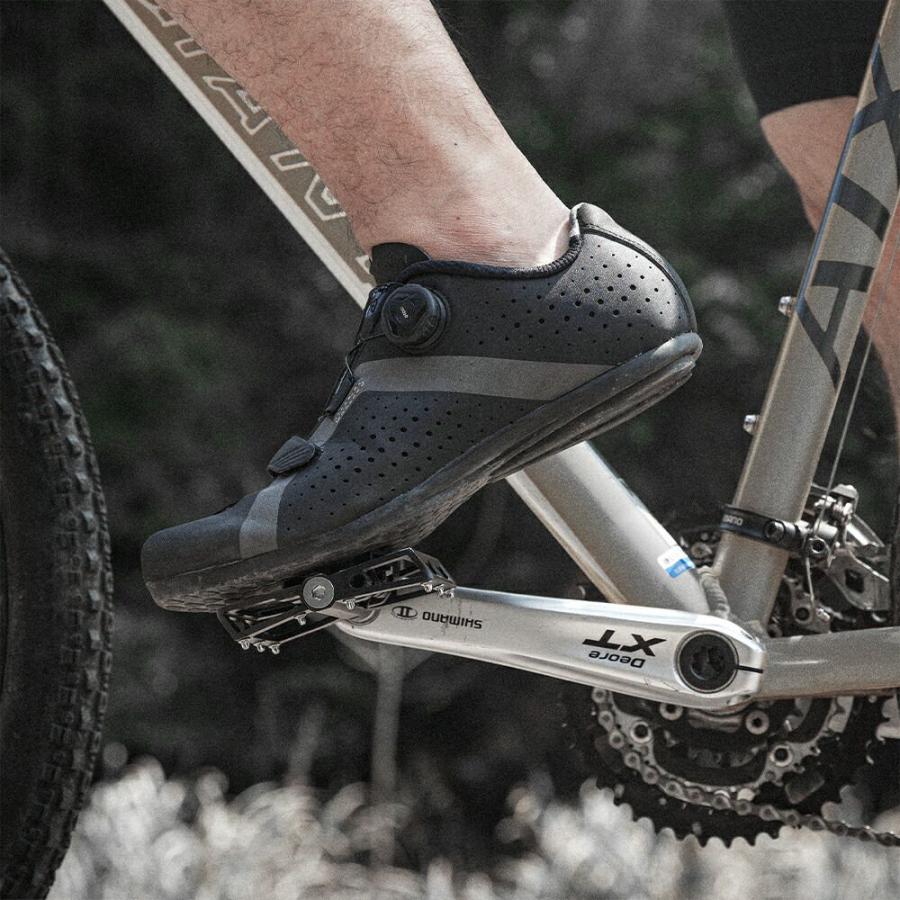 ROCKBROS 自転車 ビンディングペダル フラット 表裏一体型 9/16インチ