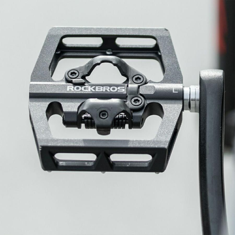 ROCKBROS 自転車 ビンディングペダル フラット 表裏一体型 9/16