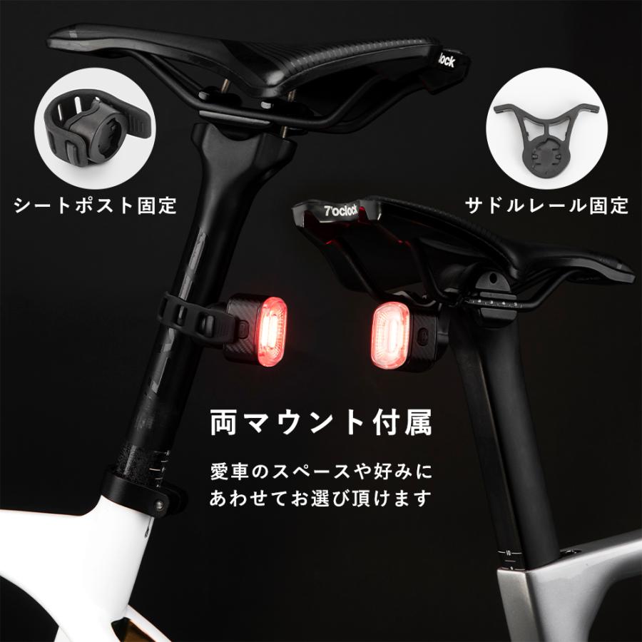 ROCKBROS 自転車 テールライト リア 後ろ 自動点灯 LED 赤色光 防水