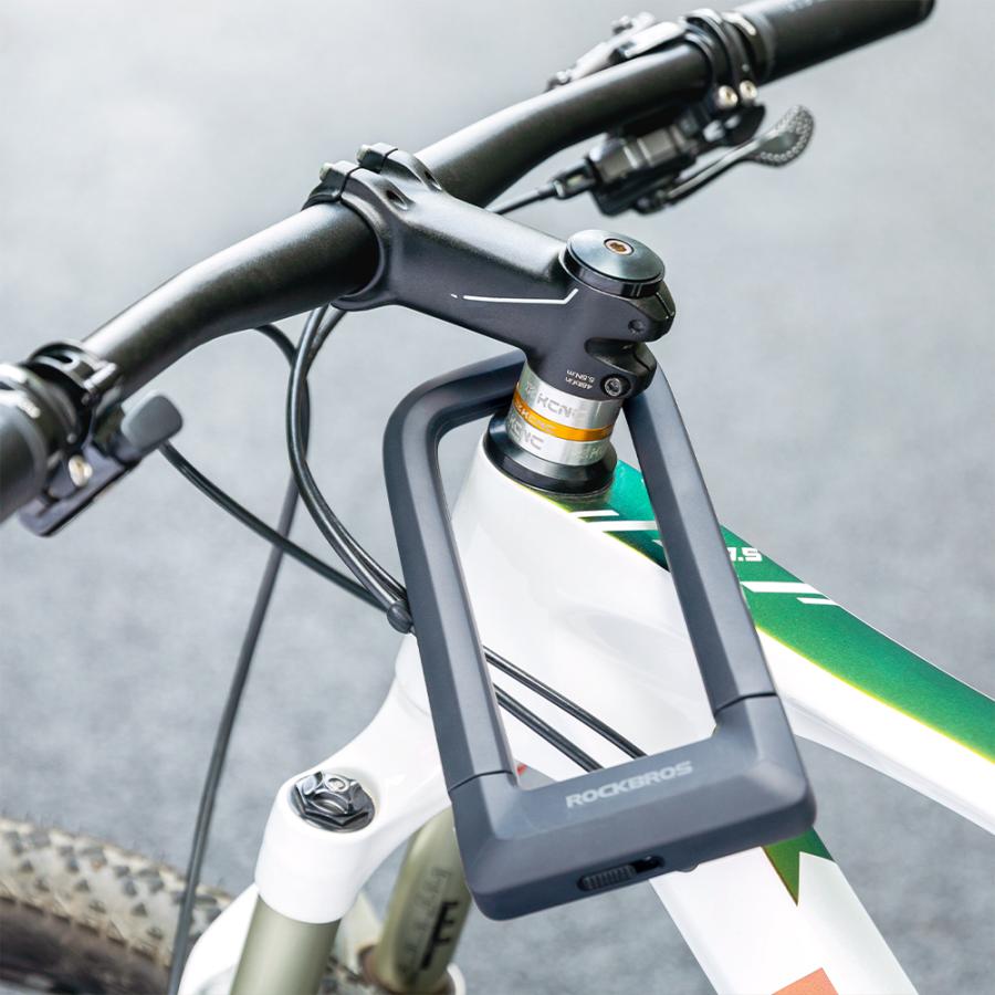 ROCKBROS 自転車 バイク 鍵 U字ロック 頑丈 太い 切れない