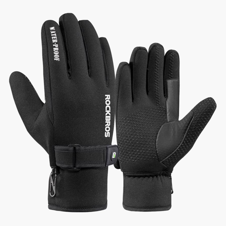 ROCKBROS サイクルグローブ バイクグローブ 冬用 自転車 防水 防寒