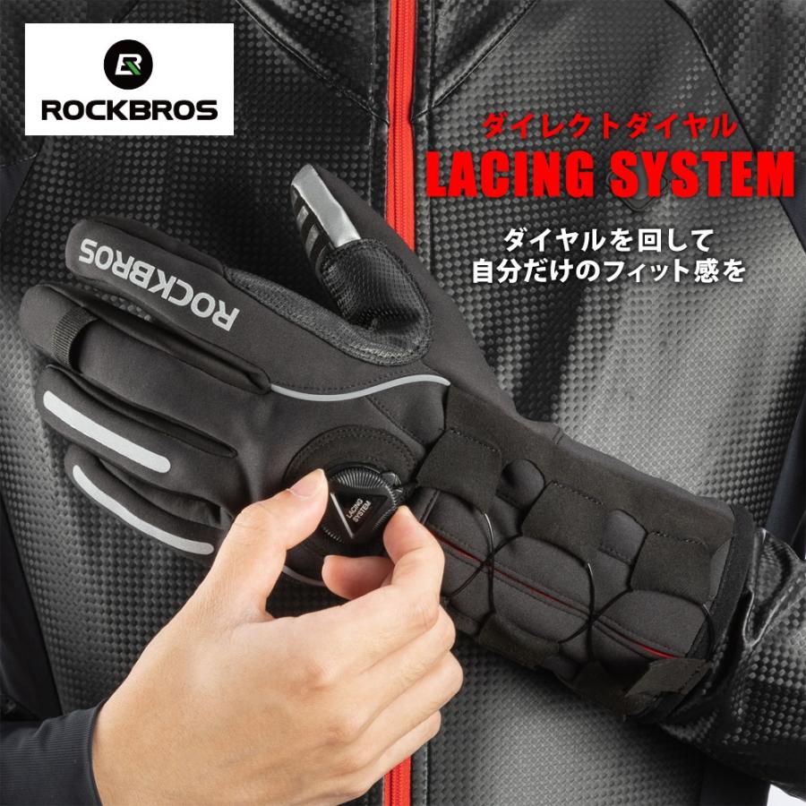 ROCKBROS グローブ 自転車 バイク スキー アウトドア サイクルグローブ