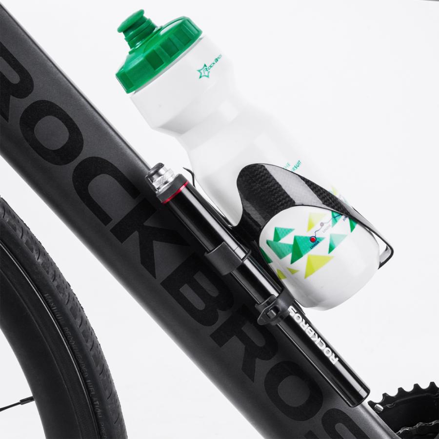 ROCKBROS 空気入れ 自転車 携帯 圧力ゲージ付き 150psi 仏式 米