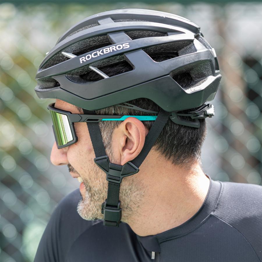 スポーツサングラス 偏光 ミラーレンズ フルフレーム 眩しさ軽減