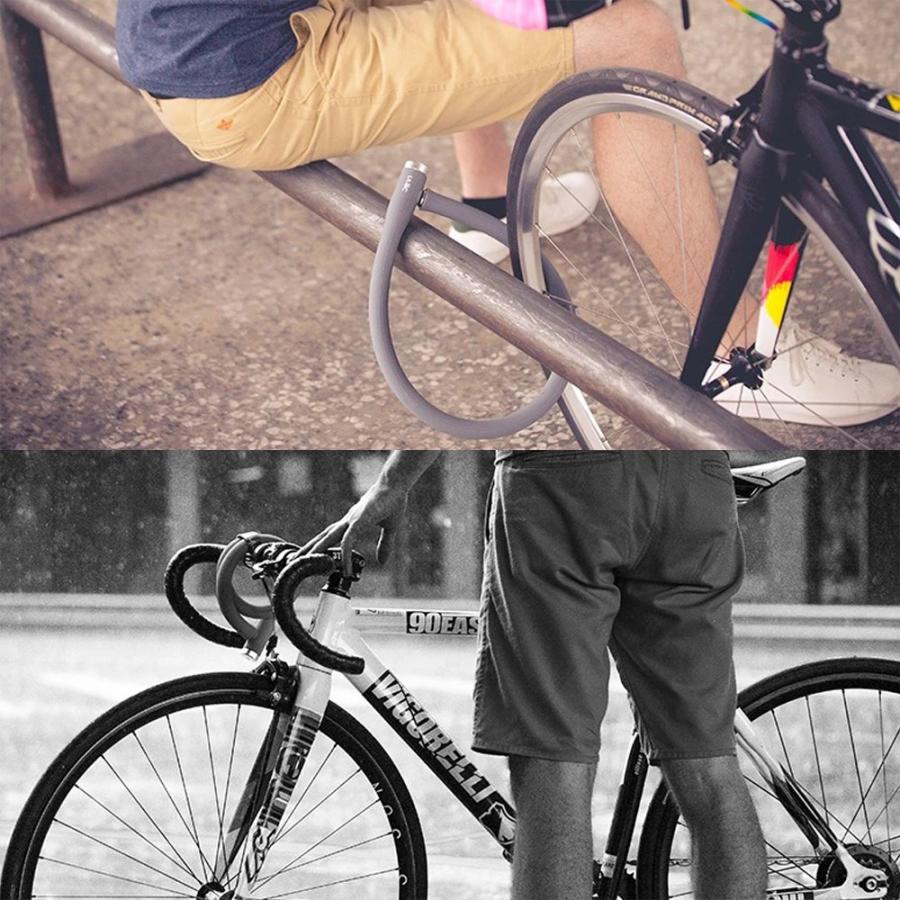 ROCKBROS 自転車 バイク 鍵 ワイヤーロック 頑丈 太い 長い 70cm