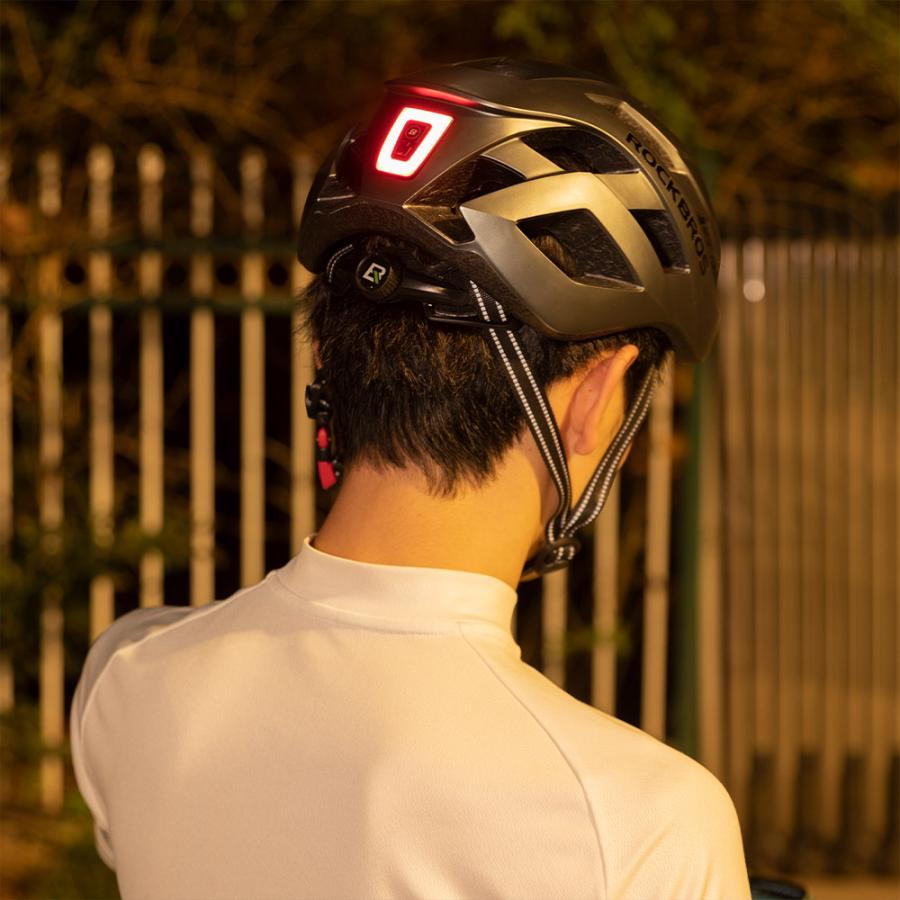 自転車 テールライト ヘルメット取り付け 3way シートポスト バッグ USB充電 防水 赤 ロックブロス｜rockbros｜13