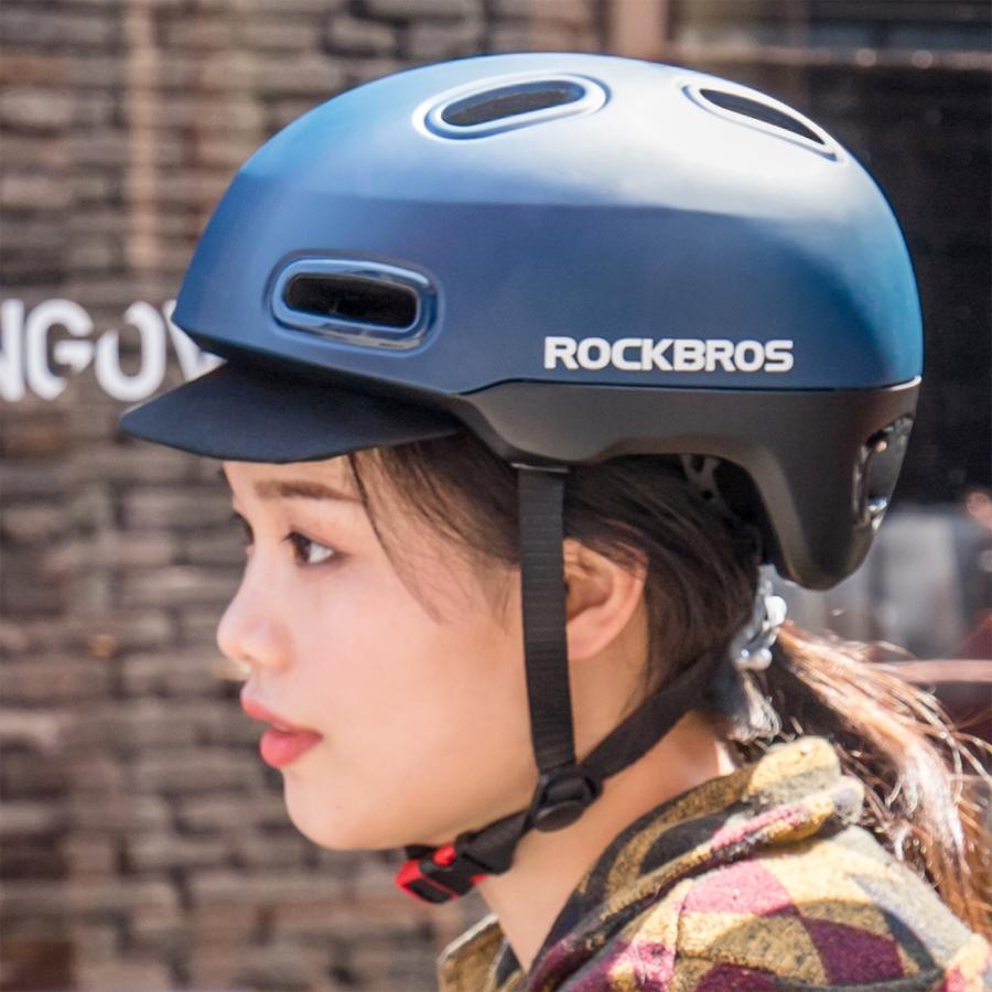 自転車 ヘルメット 男性 女性用 おしゃれ つば付き 通勤 通学 街乗り 2023年 努力義務化 ロックブロス｜rockbros｜21