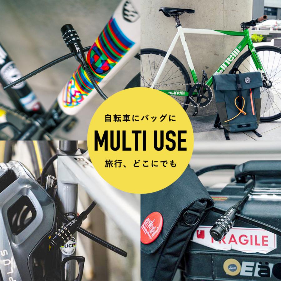 ROCKBROS 自転車 鍵 ダイヤル式 3桁 結束バンド 旅行 バッグ リュック 