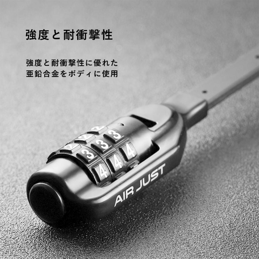 ROCKBROS 自転車 鍵 ダイヤル式 3桁 結束バンド 旅行 バッグ リュック