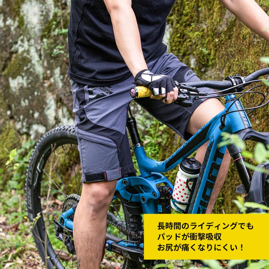 サイクルパンツ インナーパンツ付属 ハーフパンツ メンズ 自転車 春夏 スポーツ アウトドア ロックブロス