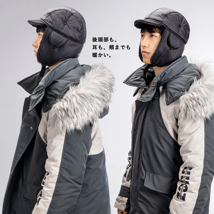 フライトキャップ メンズ レディース 耳当て付き帽子 防寒 裏起毛