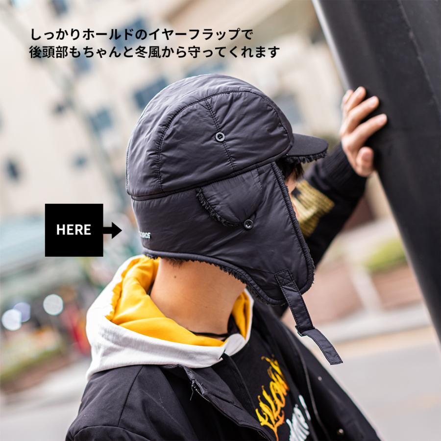 フライトキャップ メンズ レディース 耳当て付き帽子 防寒 裏起毛