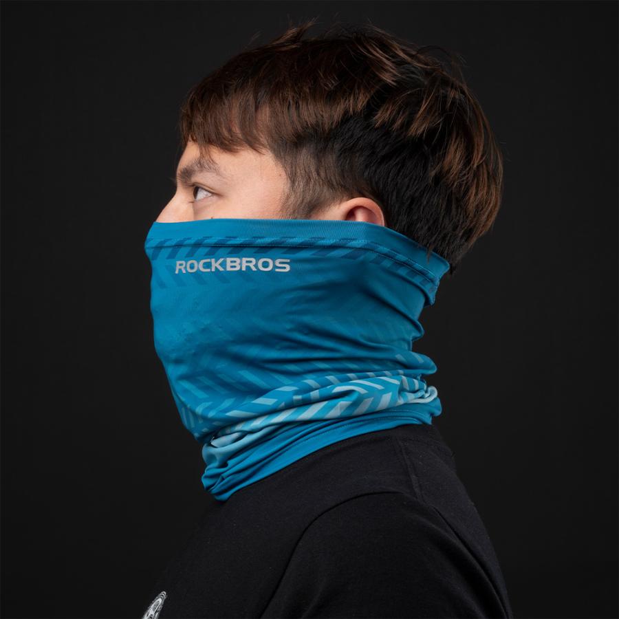 ROCKBROS フェイスカバー マスク 春夏 接触冷感 熱中症対策 UPF50+ UV