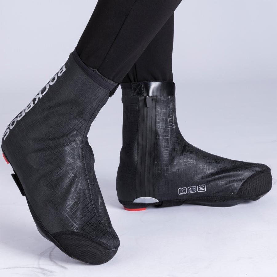 ROCKBROS シューズカバー 自転車 防水 雨 秋冬 防風 防寒 メンズ