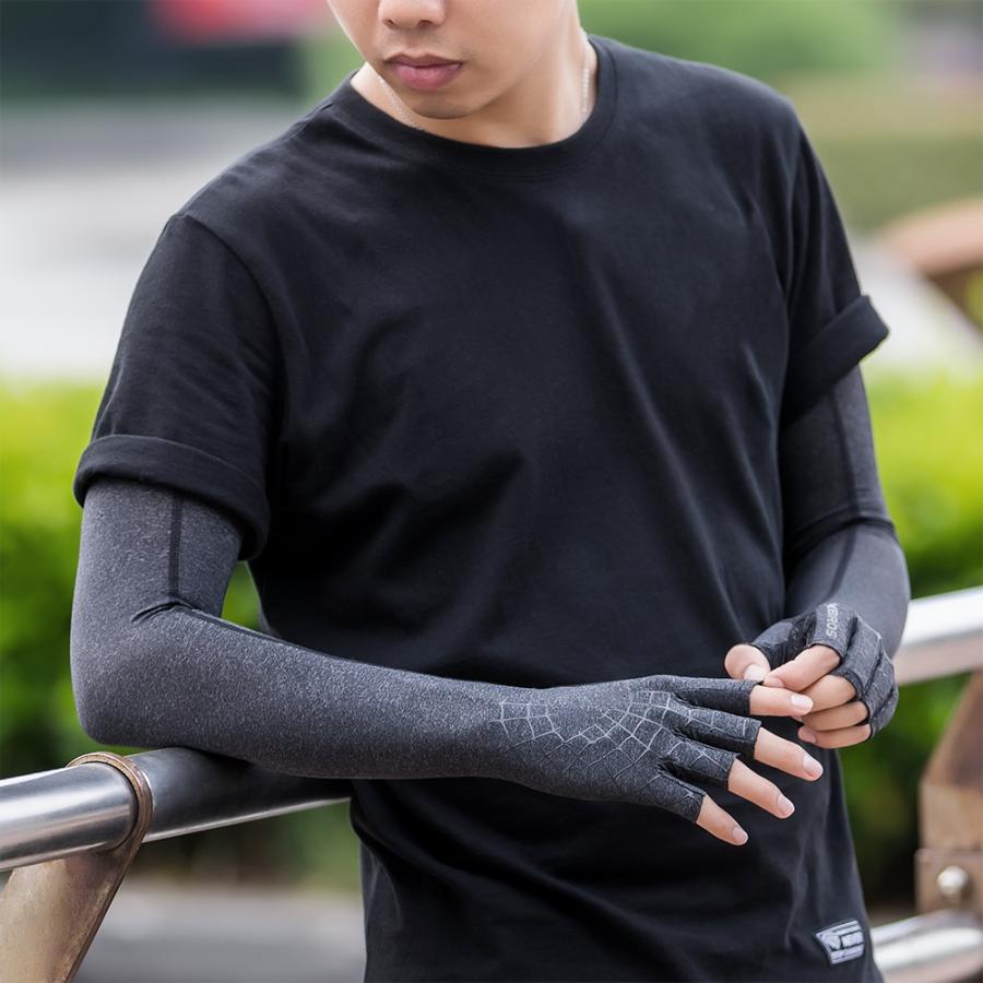 グローブ アームカバー 一体型 ロング 自転車 冷感 メンズ レディース スポーツ 夏用 Uv 紫外線対策 Kogata S5 Rockbros 通販 Yahoo ショッピング