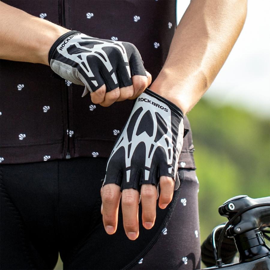 サイクリンググローブ 夏 自転車 バイク用 立体指切り手袋 指出し 戦術グローブ
