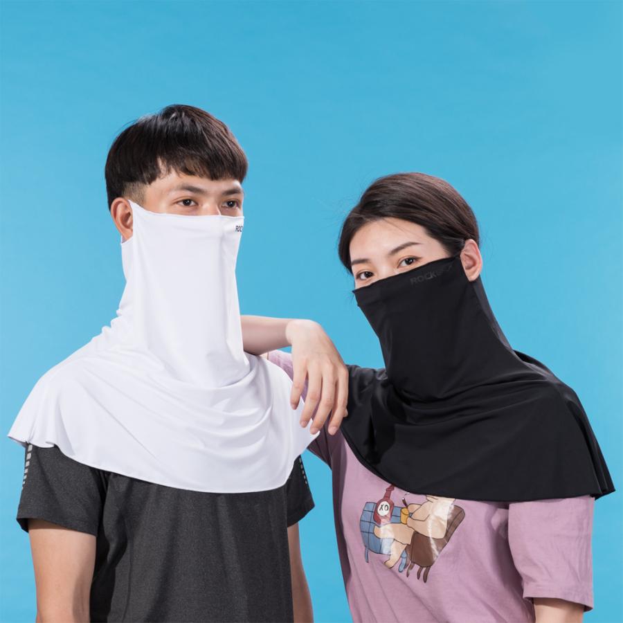 ROCKBROS フェイスカバー 夏用 フェイスマスク 冷感 UV 360度 首 肩