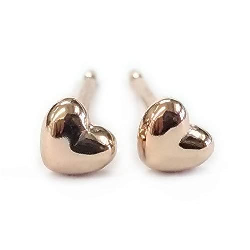 安い価格 K18pg ピンクゴールド ピアス セカンドピアス 可愛いハート 4mm 軸太0 9mm 日本製 地金 ニッケルフリー ファースト 国内正規代理店 Www Superavila Com