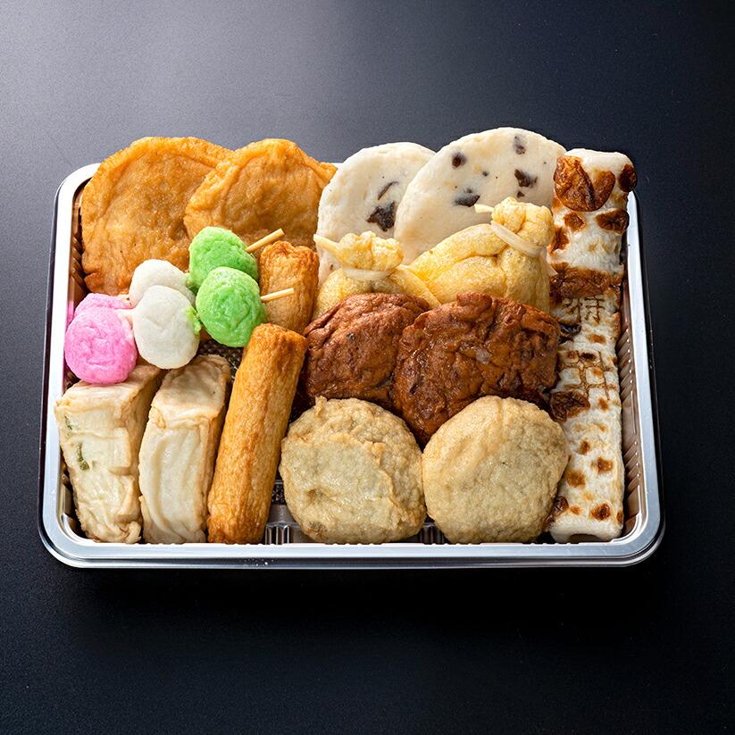 送料無料】練り物 おでん 8種 15点 3人前セット 揚げ蒲鉾 天ぷら