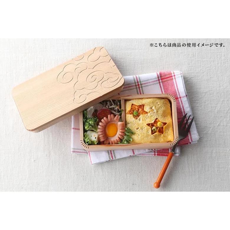 公式】箱屋常吉 長方形お弁当箱(中) 雲紋柄 おひつのようなおべんとう