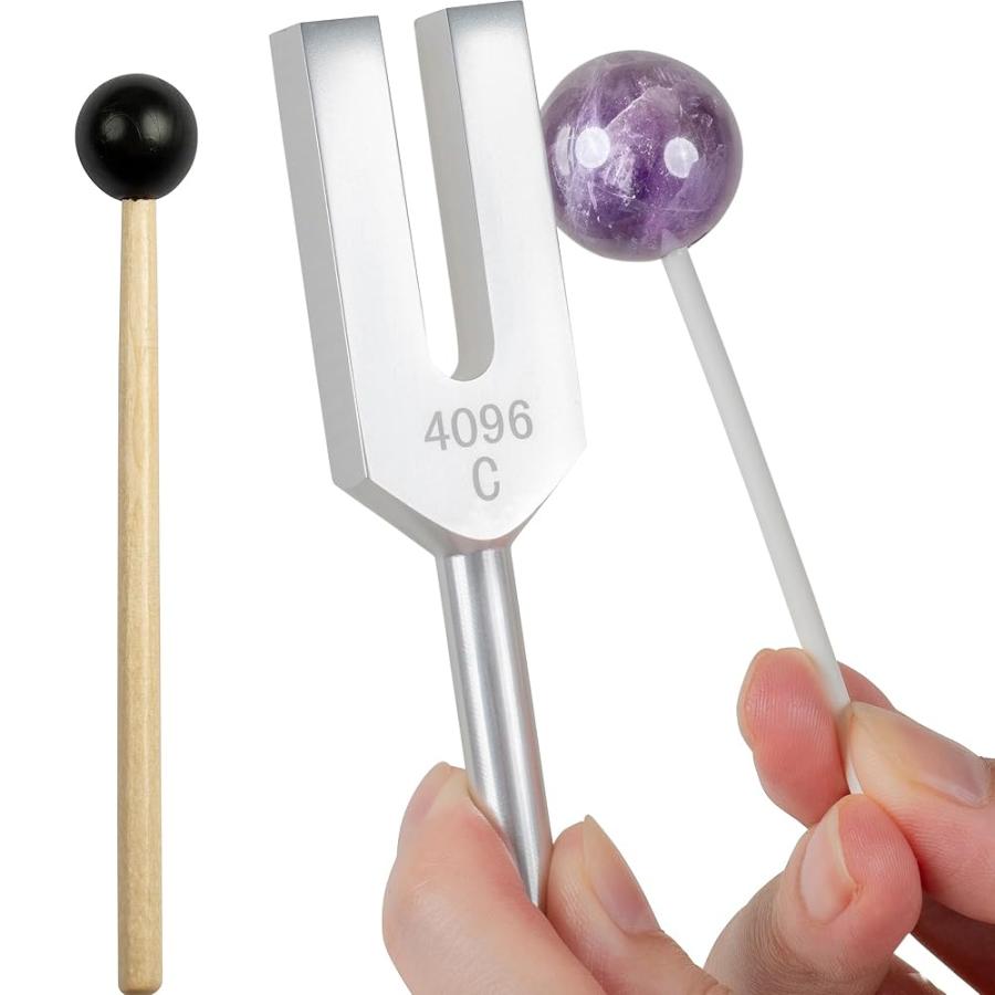 DANNY LIB クリスタルチューナー セット 4096hz 浄化用 音叉 アメジスト マレット 5点セット の商品画像
