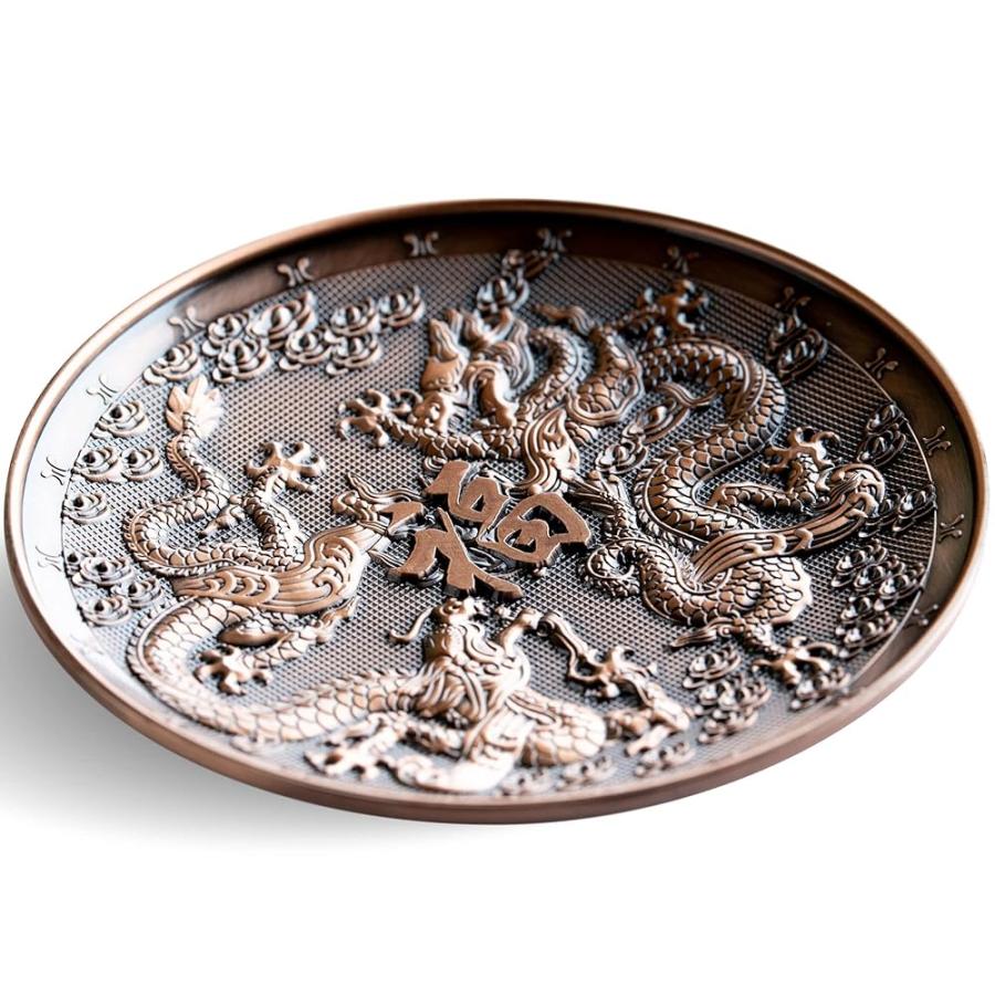 お香立て お香たて 龍 竜 ドラゴン 干支 皿 香炉セット スティックタイプ コーンタイプ兼用 インセントスタンド アロマ 風水 瞑想 香道 DANNYLIB | ブランド登録なし