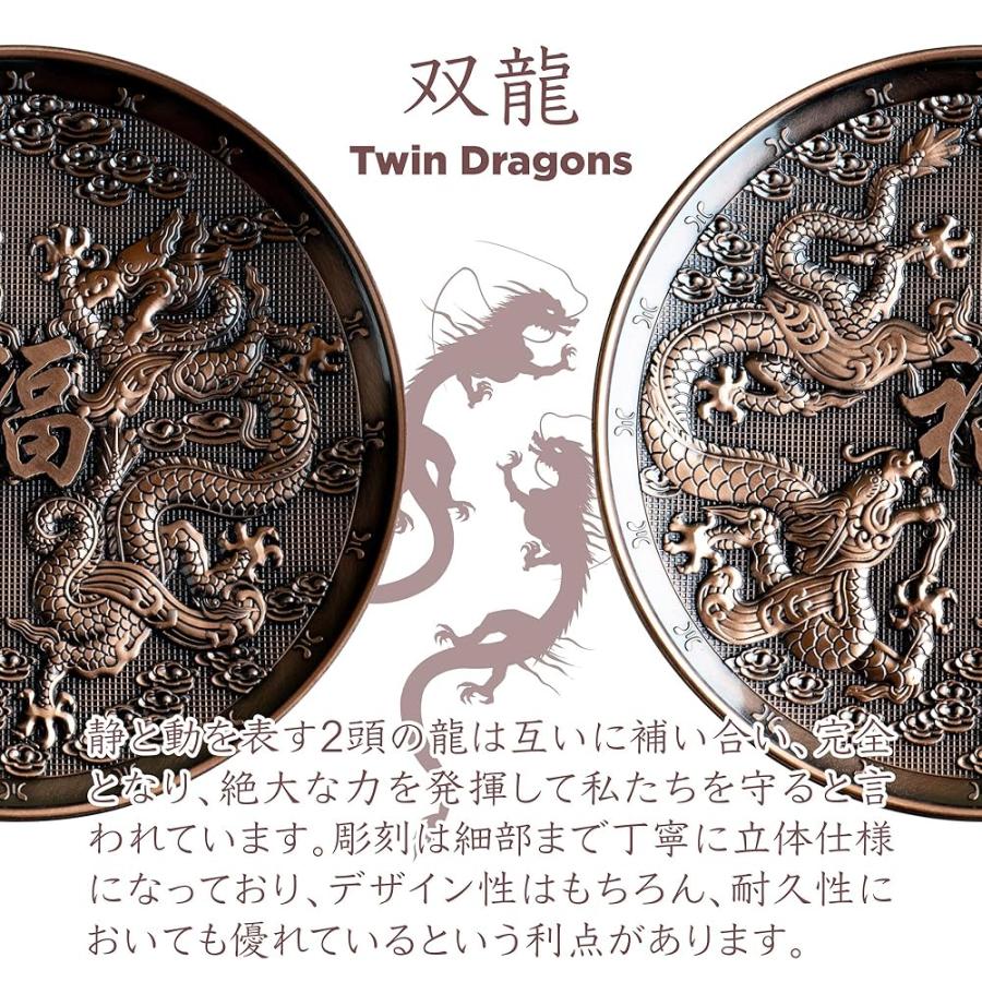 お香立て お香たて 龍 竜 ドラゴン 干支 皿 香炉セット スティックタイプ コーンタイプ兼用 インセントスタンド アロマ 風水 瞑想 香道 DANNYLIB | ブランド登録なし | 01