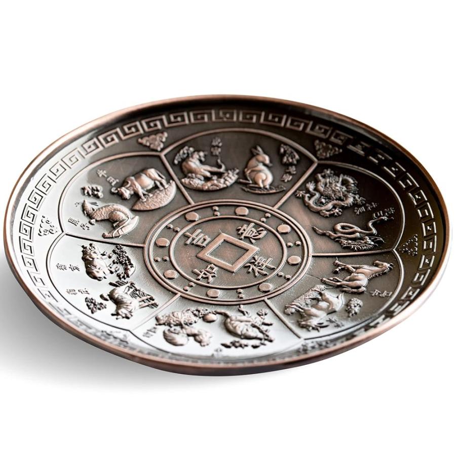 お香たて お香立て オシャレ 吉祥如意 十二支 お香 皿 コーン スティック 干支 香炉 インセントスタンド 風水 瞑想 香道 仏壇 銅 真鍮 線香 中国線香 DANNYLIB | ブランド登録なし
