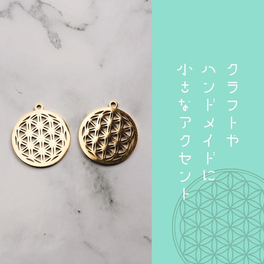 チャーム フラワーオブライフ DIY クラフト ハンドメイド パーツ ストラップ ペンダント アクセサリー 手作り DANNY LIB |  | 03