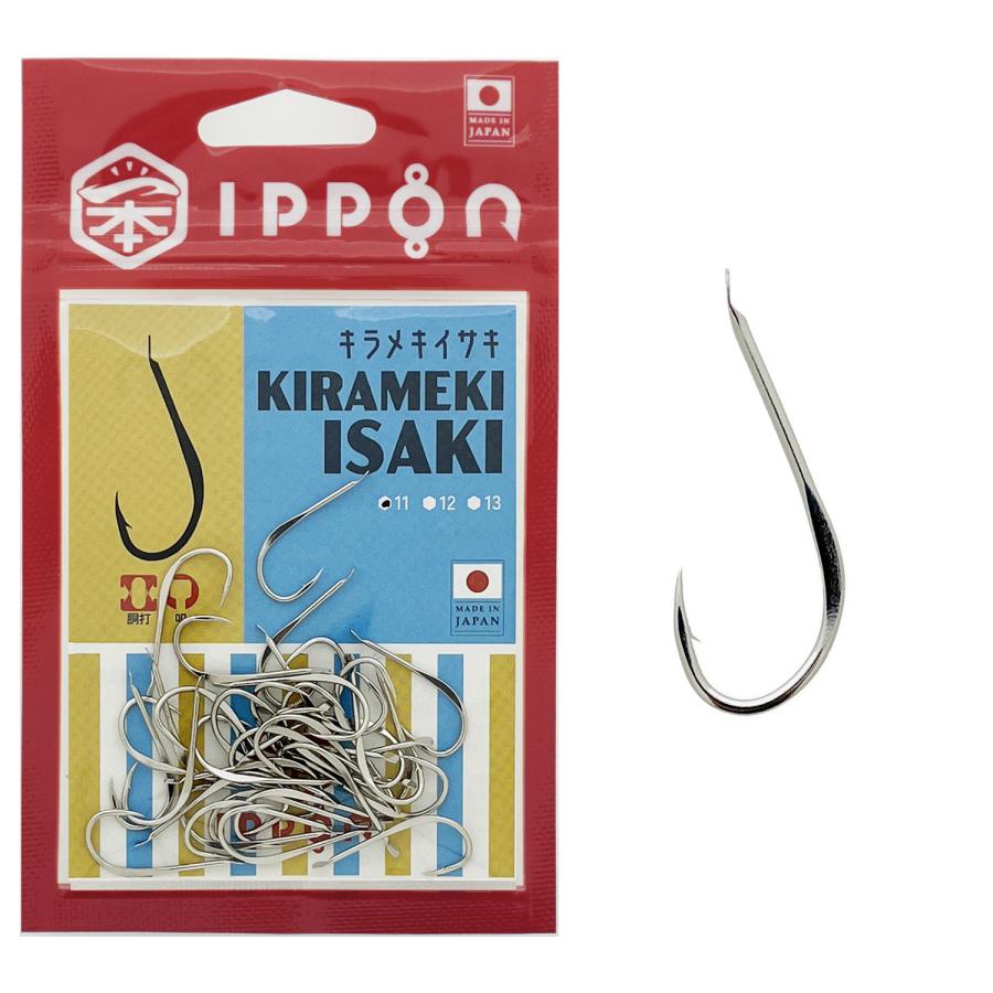 メール便可/ IPPON (一本) キラメキ イサキ ニッケルコート 11号/36本