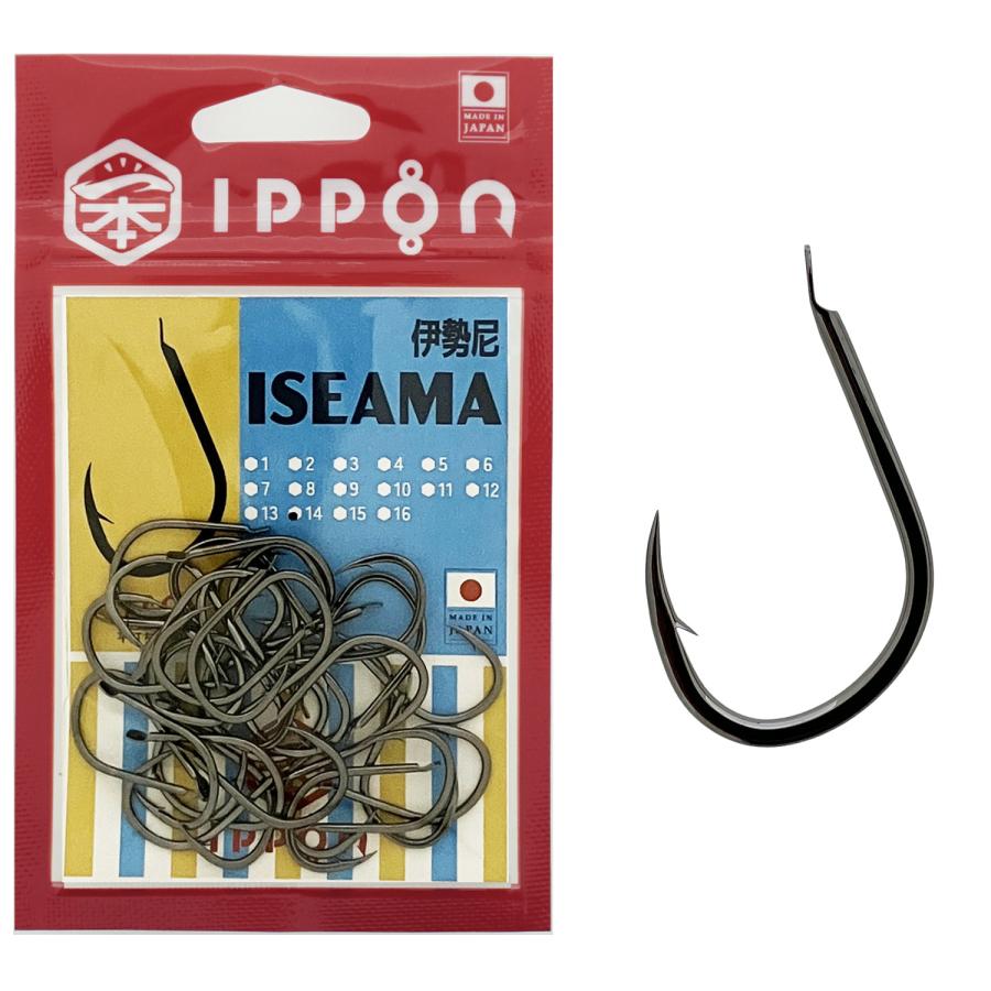 メール便可/ IPPON (一本) 伊勢尼 ブラックコート 6号/54本入〜16号/28
