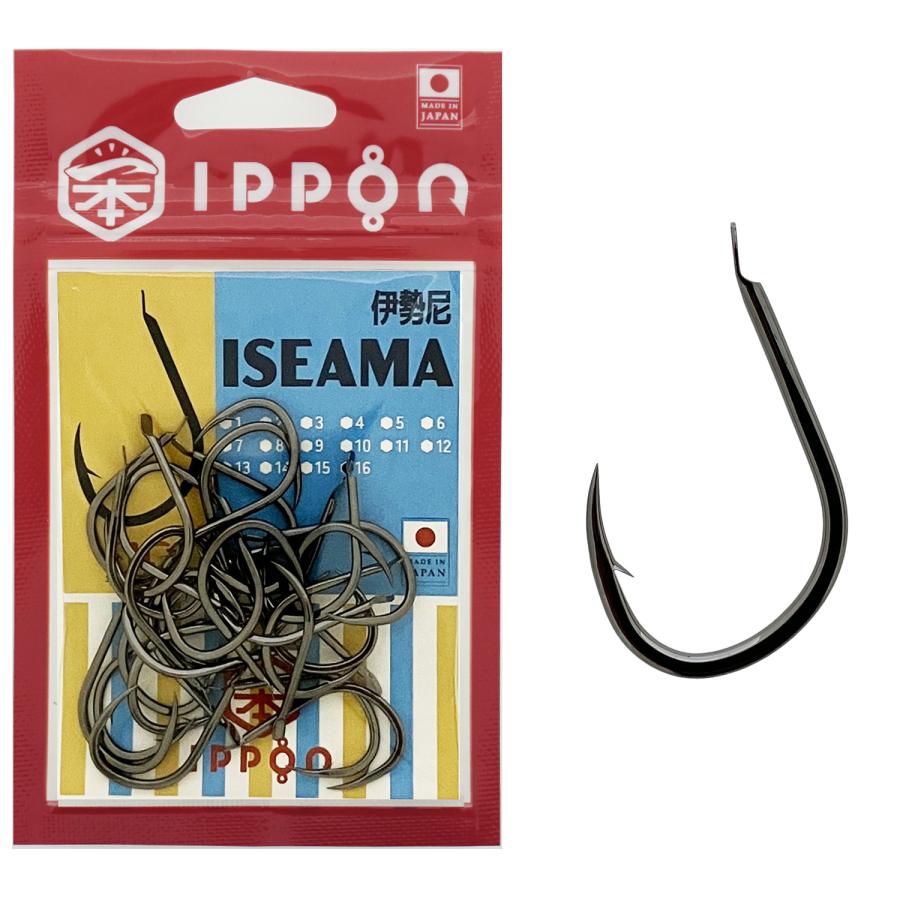 メール便可/ IPPON (一本) 伊勢尼 ブラックコート 6号/54本入〜16号/28