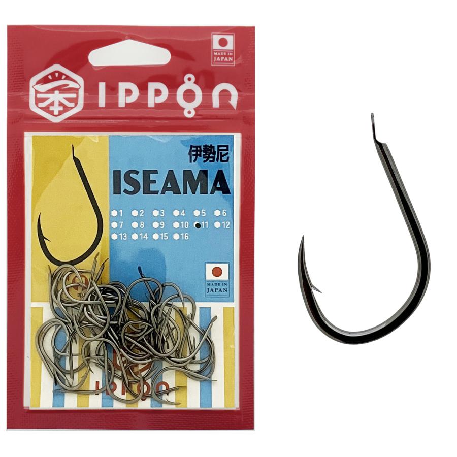 メール便可/ IPPON (一本) 伊勢尼 ブラックコート 6号/54本入〜16号/28