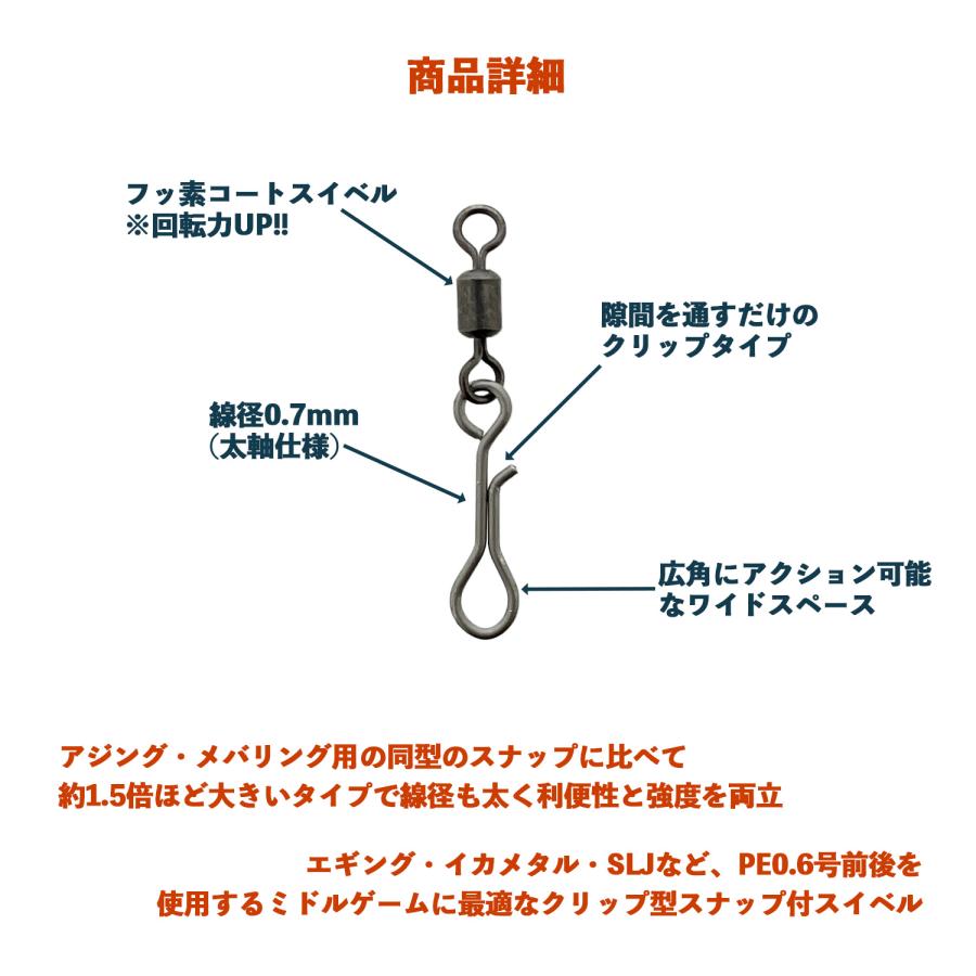 メール便可/ IPPON (一本) ミドルクリップスナップ付スーパースピン