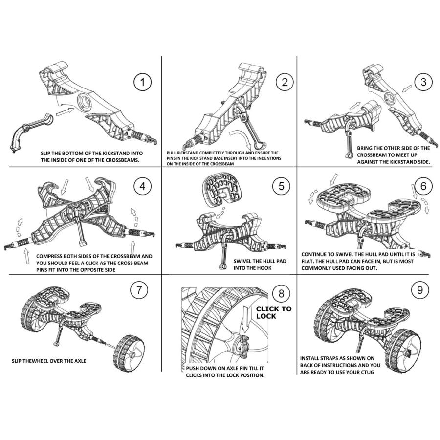 カヤック　二馬力　ドーリー　レイルブレイザ Amazon | C-TUG カヤック カヌー カート ベルト付き by Rail