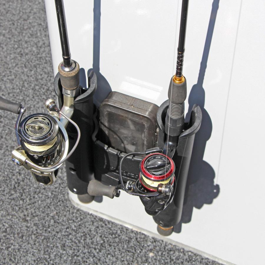 Rail Blaza (レイルブレイザ) ロッドストウ (収納付きロッドホルダー) ダブル カヤック マウント フィッシング