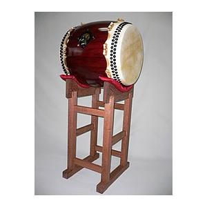 明鏡 宮膜鳴楽器 目有合わせ板胴 1.3尺用 四本柱台 楽器、手芸、コレクション-楽器、器材-パーカッション、打楽器
