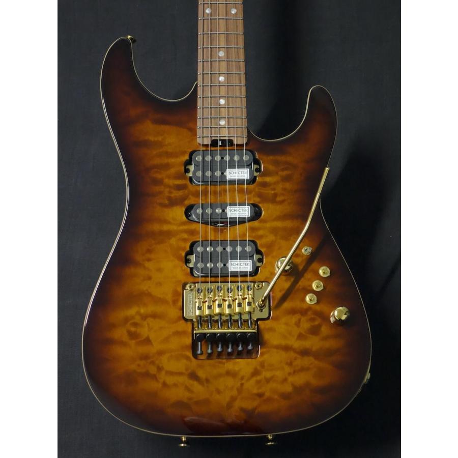 SCHECTER NV-3-22-AL Quilt Maple Top Tyger Eye Burst