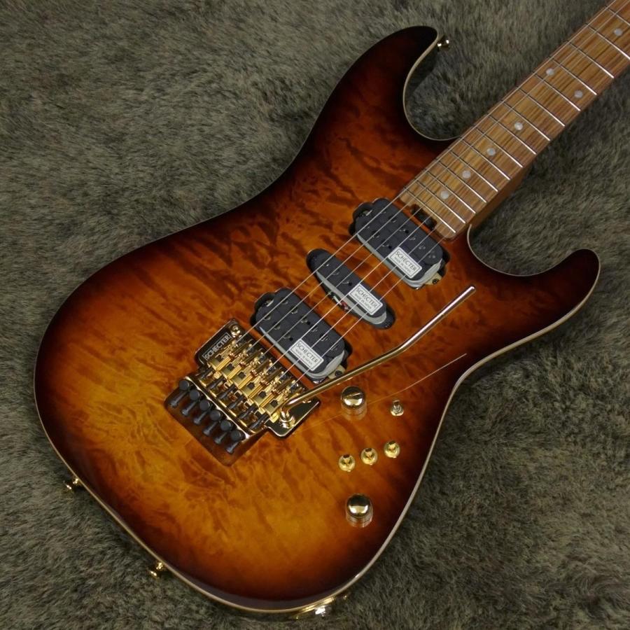 SCHECTER NV-3-22-AL Quilt Maple Top Tyger Eye Burst