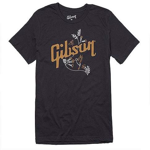 Gibson Hummingbird Tee (Dark Gray) Large GA-SC-HBBSLG｜rockin-toyota