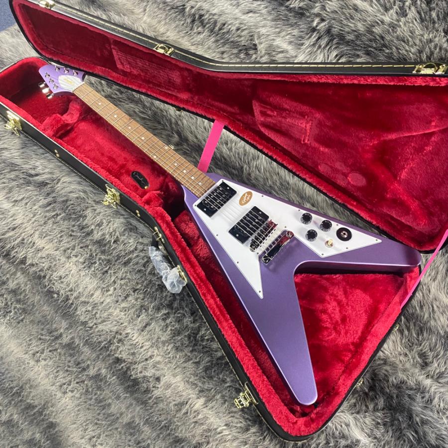 Epiphone Kirk Hammett 1979 Flying V Purple Metallic｜rockin｜05