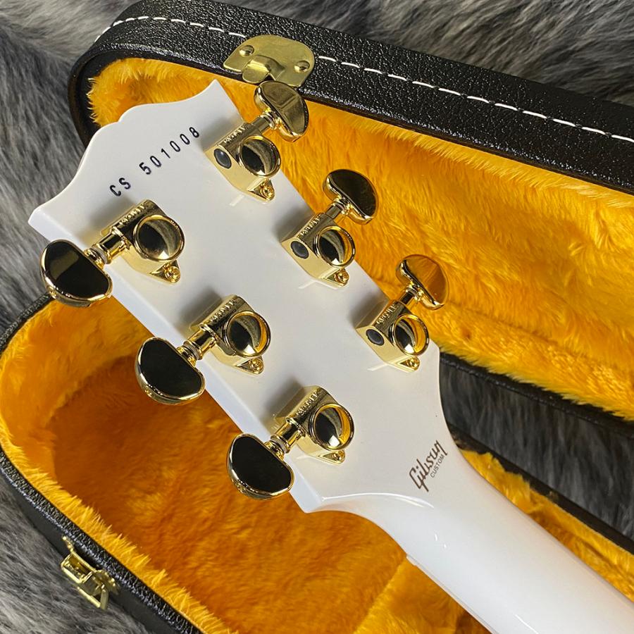 Les Paul Gibson Custom Shop w/Ebony Fingerboard Alpine White