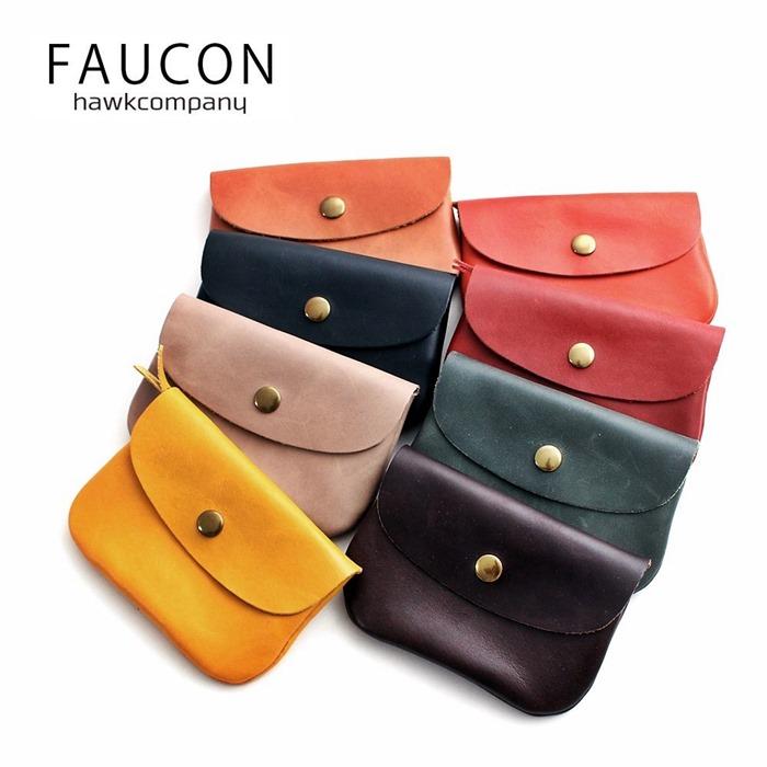 faucon（フォコン） マルチケース 本革 オールレザー 小さい 財布 ミニ 