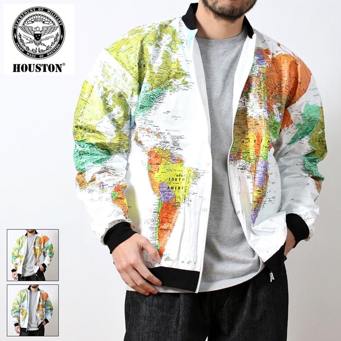 HOUSTON ペーパージャケット　Mサイズ HOUSTON（ヒューストン） ペーパージャケット 地図柄 TYVEK PAPER