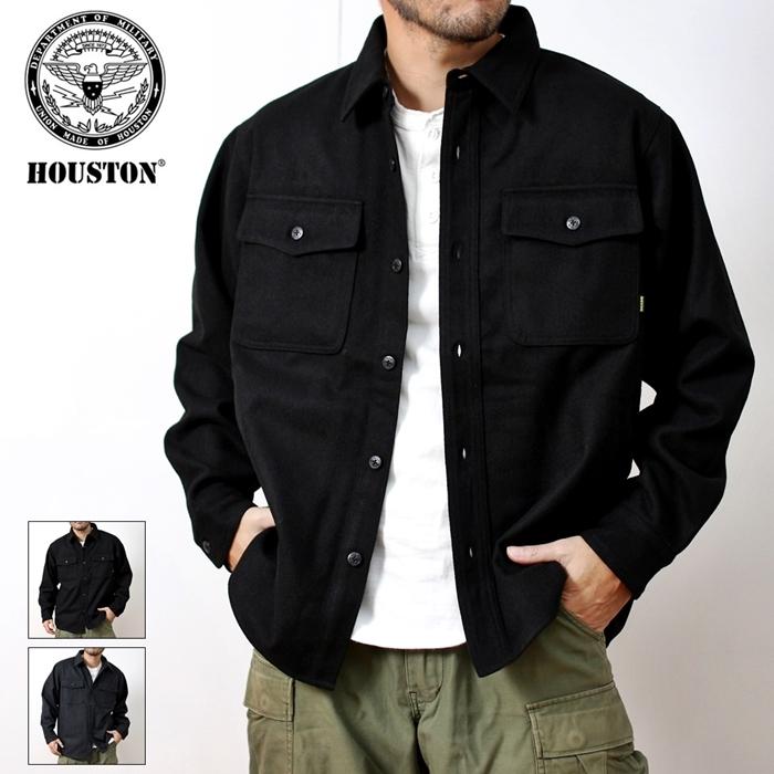 ジャケット・アウター RHC Melton CPO Shirts HOUSTON（ヒューストン） メンズ ジャケット メルトンCPOシャツ